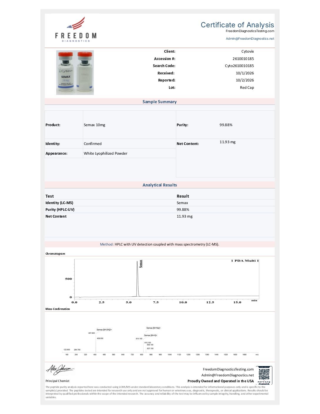 Semax – 10mg - Image 2